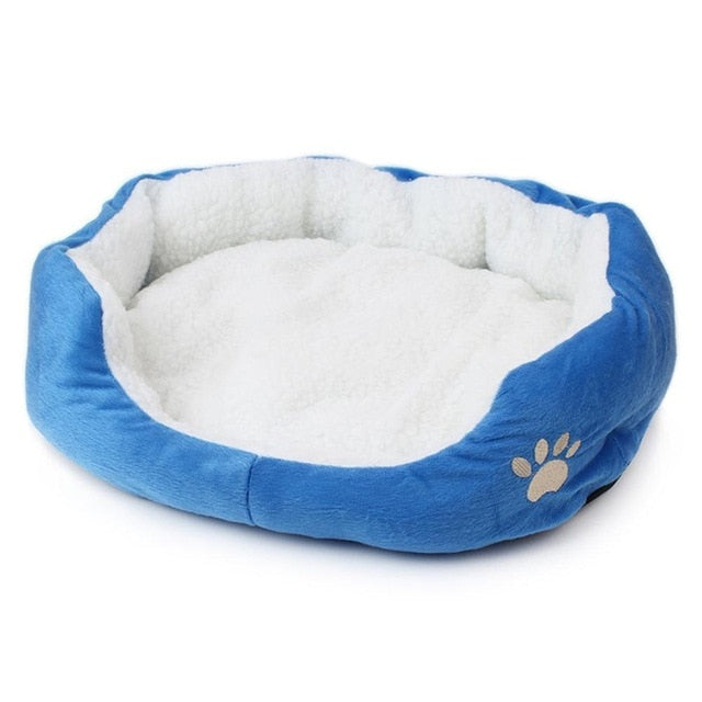 Pet Dog Cashmere Bed Warming Dog House Soft Sofa Material Nest Dog Baskets Fall Winter Warm Kennel For Cat Puppy Supplies