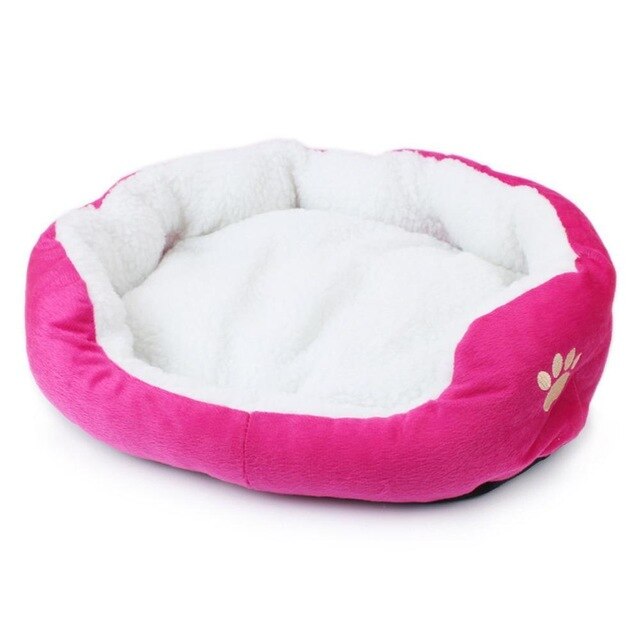 Pet Dog Cashmere Bed Warming Dog House Soft Sofa Material Nest Dog Baskets Fall Winter Warm Kennel For Cat Puppy Supplies