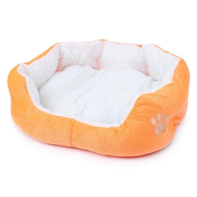 Pet Dog Cashmere Bed Warming Dog House Soft Sofa Material Nest Dog Baskets Fall Winter Warm Kennel For Cat Puppy Supplies