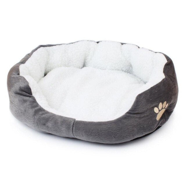 Pet Dog Cashmere Bed Warming Dog House Soft Sofa Material Nest Dog Baskets Fall Winter Warm Kennel For Cat Puppy Supplies