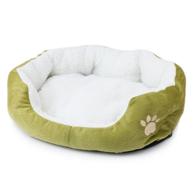 Pet Dog Cashmere Bed Warming Dog House Soft Sofa Material Nest Dog Baskets Fall Winter Warm Kennel For Cat Puppy Supplies