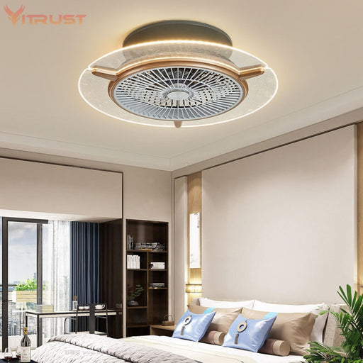 Creative bedroom Ceiling fan lamp Modern fashion ceiling fan with light kits invisible ceiling fan