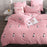 Alanna Solid Sweet style Little red Heart Flower Plant leaves and animals Printed 4/7pcs Bedding set with Different Color