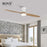 Modern LED Village Industrial Wooden Ceiling Fan With Lights Wood Ceiling Fans Without Light Decorative Ceiling Light Fan Lamp