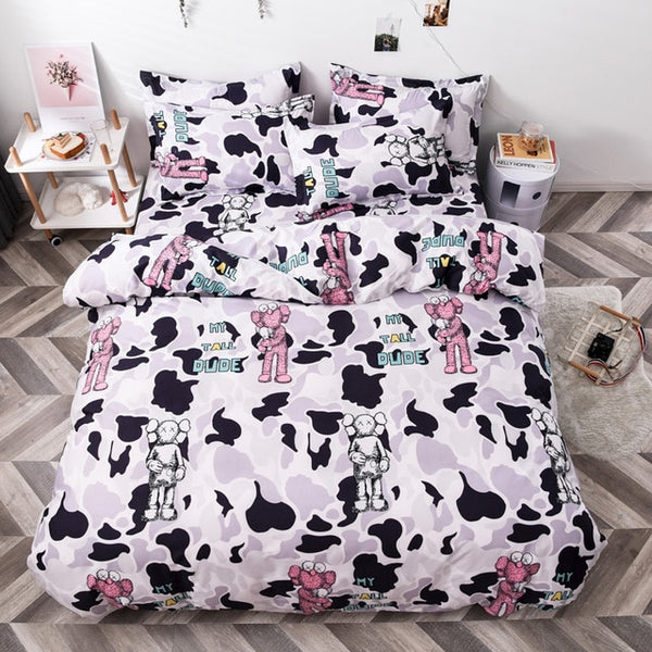 Bedding Sets  Duvet Cover3/4pcs Cartoon new fashion Bed sheets Single Twin Full Queen Size Dropshipping Basketball match
