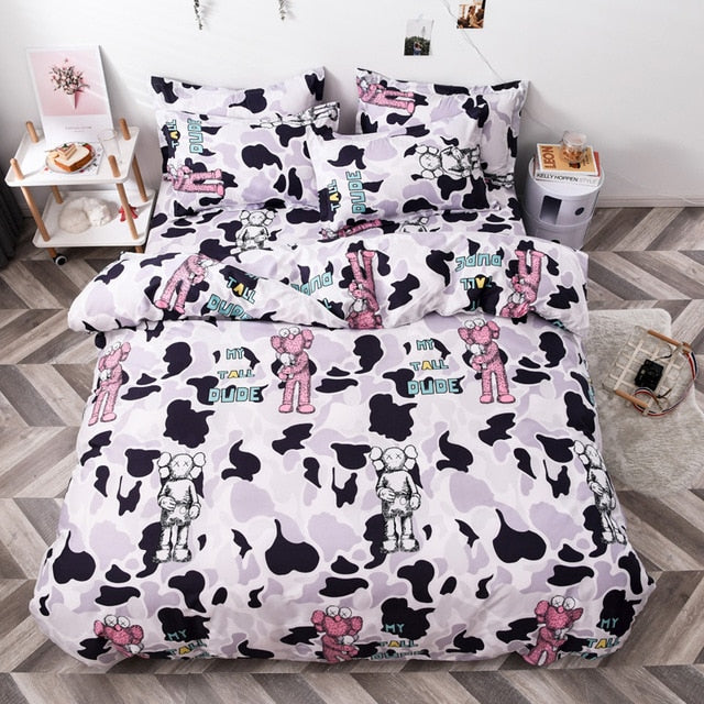 Bedding Sets  Duvet Cover3/4pcs Cartoon new fashion Bed sheets Single Twin Full Queen Size Dropshipping Basketball match