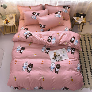Bedding Sets  Duvet Cover3/4pcs Cartoon new fashion Bed sheets Single Twin Full Queen Size Dropshipping Basketball match