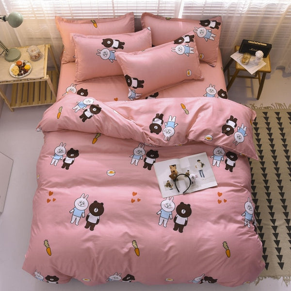 Bedding Sets  Duvet Cover3/4pcs Cartoon new fashion Bed sheets Single Twin Full Queen Size Dropshipping Basketball match