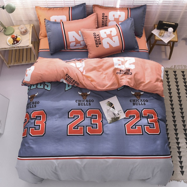 Bedding Sets  Duvet Cover3/4pcs Cartoon new fashion Bed sheets Single Twin Full Queen Size Dropshipping Basketball match