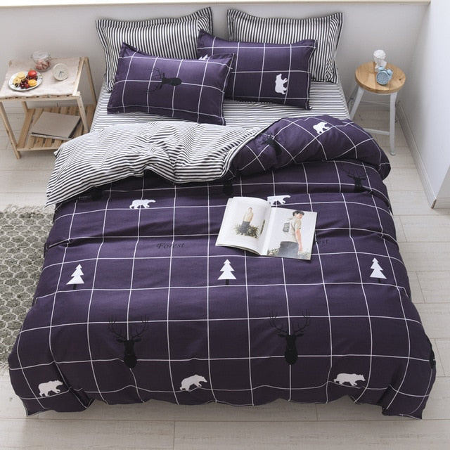 Bedding Sets  Duvet Cover3/4pcs Cartoon new fashion Bed sheets Single Twin Full Queen Size Dropshipping Basketball match