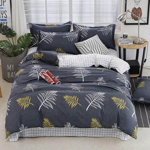 40 Tropical Plant 4pcs Kid Bed Cover Set Duvet Cover Adult Child Bed Sheets And Pillowcases Comforter Bedding Set 2TJ-61006