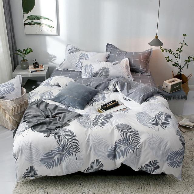 40 Tropical Plant 4pcs Kid Bed Cover Set Duvet Cover Adult Child Bed Sheets And Pillowcases Comforter Bedding Set 2TJ-61006