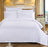 New Pure White Stripes Hotel Bedding Set Polyester Fabric Bed Linen Duvet Cover Set Flat Sheet Pillowcases 3/4pcs Bedclothes