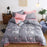 Star Stripe Printed 4pcs Bed Cover Set Cartoon Duvet Cover Adult Child Bed Sheet and Pillowcase Comforter Bedding Set 61003