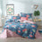 Star Stripe Printed 4pcs Bed Cover Set Cartoon Duvet Cover Adult Child Bed Sheet and Pillowcase Comforter Bedding Set 61003