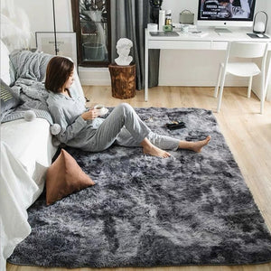 Gradient Plush Carpet Nordic Modern Style Rug