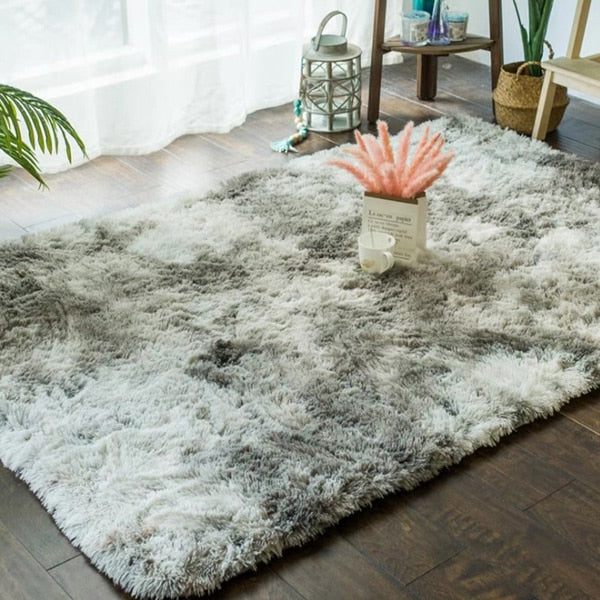 Gradient Plush Carpet Nordic Modern Style Rug