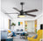 Nordic  Ceiling Ceiling Fans 5 Blad Solid Wood Fan Ceiling Fans