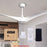 3 Blade Indoor Ceiling Fan with Remote Control 52" Ceiling Fan Silent Hanging Fan Lighting fixtures