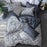 Luxury Bedding Set Super King Duvet Cover Sets 3pcs Marble Single Swallow Queen Size Black Comforter Bed Linens Cotton 5 Sizes