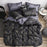 Luxury Bedding Set Super King Duvet Cover Sets 3pcs Marble Single Swallow Queen Size Black Comforter Bed Linens Cotton 5 Sizes