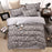 Classic bedding set 5 size grey blue flower bed linens 4pcs/set duvet cover set Pastoral bed sheet AB side duvet cover 50