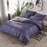 Classic bedding set 5 size grey blue flower bed linens 4pcs/set duvet cover set Pastoral bed sheet AB side duvet cover 50