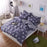 Classic bedding set 5 size grey blue flower bed linens 4pcs/set duvet cover set Pastoral bed sheet AB side duvet cover 50