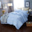 Classic bedding set 5 size grey blue flower bed linens 4pcs/set duvet cover set Pastoral bed sheet AB side duvet cover 50