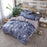 Classic bedding set 5 size grey blue flower bed linens 4pcs/set duvet cover set Pastoral bed sheet AB side duvet cover 50