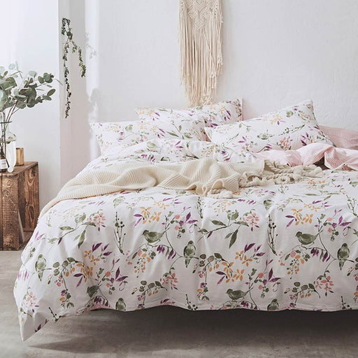 Svetanya Pastoral Cotton Bedding Set Single Double Size colorful printing Bed Linen