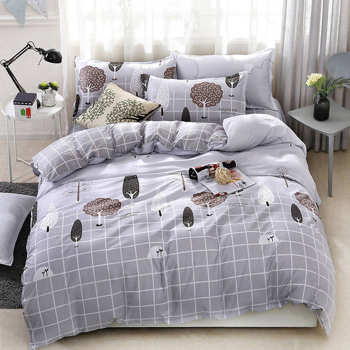 Tree 4pcs Girl Boy Kid Bed Cover Set Duvet Cover Adult Child Bed Sheets And Pillowcases Comforter Bedding Set 2TJ-61009