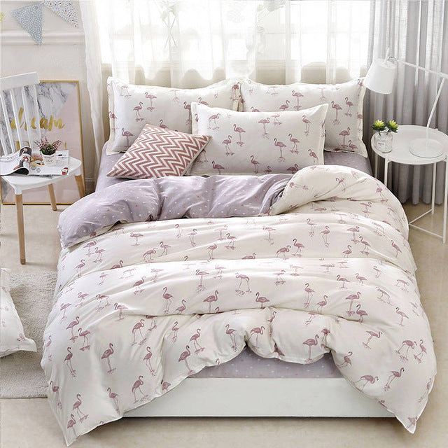 Tree 4pcs Girl Boy Kid Bed Cover Set Duvet Cover Adult Child Bed Sheets And Pillowcases Comforter Bedding Set 2TJ-61009