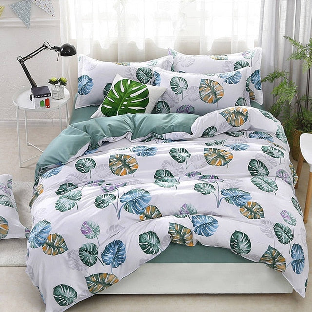 Tree 4pcs Girl Boy Kid Bed Cover Set Duvet Cover Adult Child Bed Sheets And Pillowcases Comforter Bedding Set 2TJ-61009