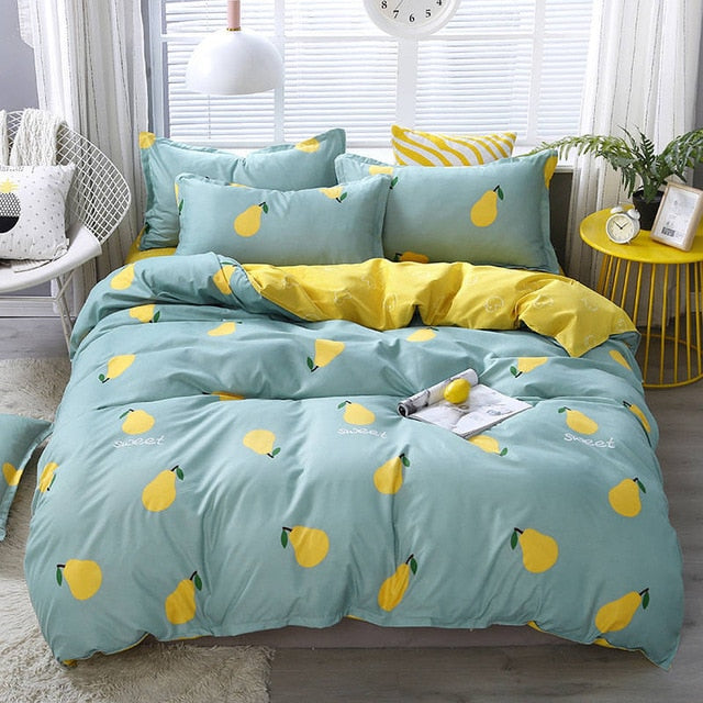 Tree 4pcs Girl Boy Kid Bed Cover Set Duvet Cover Adult Child Bed Sheets And Pillowcases Comforter Bedding Set 2TJ-61009