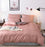 Bedding SET Pink Blue Plain Color Quite Cover Sets Without Bed Sheet Duvet Cover  3/4 Pcs Bedclothes Cover  Bedding Set