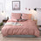 Bedding SET Pink Blue Plain Color Quite Cover Sets Without Bed Sheet Duvet Cover  3/4 Pcs Bedclothes Cover  Bedding Set