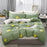 Thumbedding Grid Bedding Set Green Simple Fashionable Duvet Cover King Size Queen Full Twin Single Unique Design Bed Set