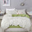 Thumbedding Grid Bedding Set Green Simple Fashionable Duvet Cover King Size Queen Full Twin Single Unique Design Bed Set