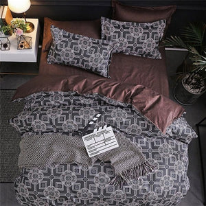 JDDTON Nuovo Arrivo Classico Double sided Rivestimenti Letto Concise di Stile Set di Biancheria Da Letto Copertura Della Trapunta Federa di Copertura Letto 3 pz/set BE031
