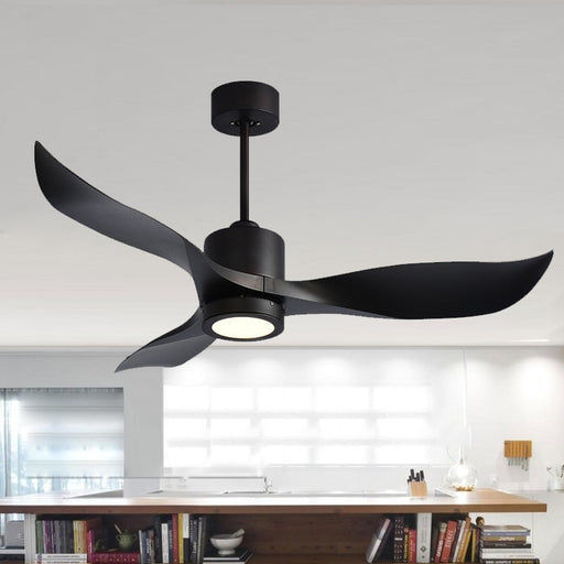 LED Black/white Industrial Vintage Ceiling Fan Wood Without Light Wooden Ceiling Fans Decor Remote Control DC 90-260V