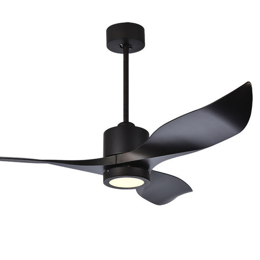 LED Black/white Industrial Vintage Ceiling Fan Wood Without Light Wooden Ceiling Fans Decor Remote Control DC 90-260V