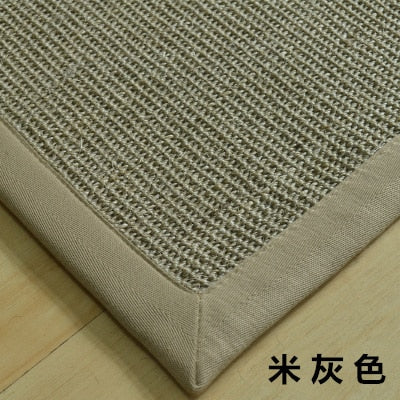 40x60/50x80cm simple sisal doormat rug carpet straw tatami mat hallway rug pad