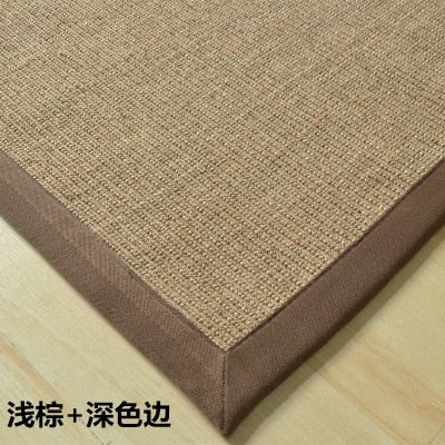 40x60/50x80cm simple sisal doormat rug carpet straw tatami mat hallway rug pad