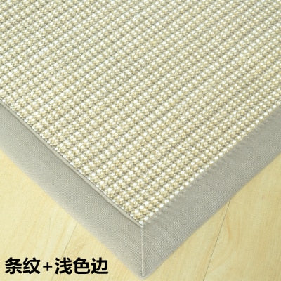 40x60/50x80cm simple sisal doormat rug carpet straw tatami mat hallway rug pad