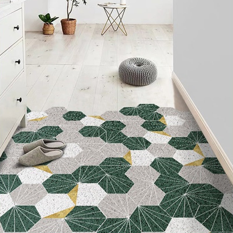 Extra Durable Front Door Mat Diamond Plaid Rug