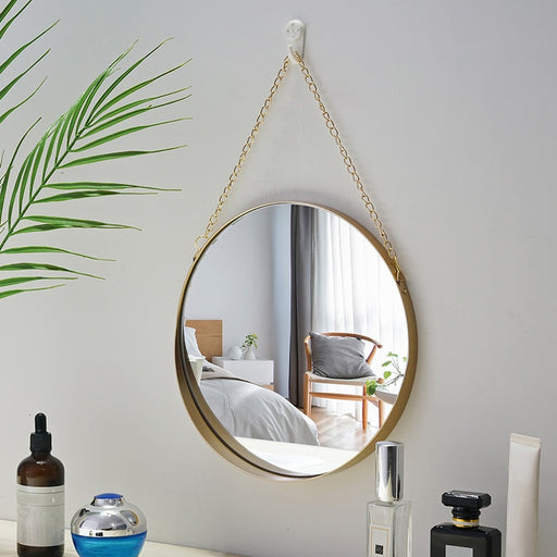 Hetch Round Hanging Mirror Metal