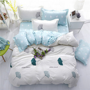 Geometric bed linen twin/full/queen size bedding set reactive printing bedclothes 3 / 4pcs duvet cover + flat sheet + pillowcase