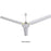 Ceiling Fan with 3 Speed Wall Control and 56-Inch Blades Indoor Ceiling Fan Brushed Nickel Ceiling Fan