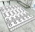 Geometric Black And White European Carpet